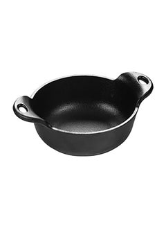 LODGE Heat-Treated Cast Iron Mini Serving Bowl Black 12 oz HMSB  - Image 1