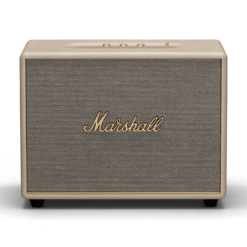 Marshall Woburn III Bluetooth Home Speaker Loud Stereo Sound with Bass and Treble Controls Plugin Powered Record Player Compatible HDMI RCA 35mm Aux Inputs Cream - Image 2