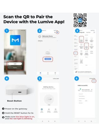 Lumive Smart Bluetooth Gateway, Supports Tuya Devices, Bluetooth Mesh & WiFi, Works With Alexa and Google Home and Supports App Control over the internet (Zigbee + BLE) - view 4