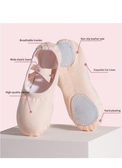 Generic Ballet Shoes For Kids Girls Women Women's Ballet Slipper Dance Shoes Canvas Ballet Shoes Yoga Shoes For ballet dance practice gymnastics yoga modern dance  - Image 4
