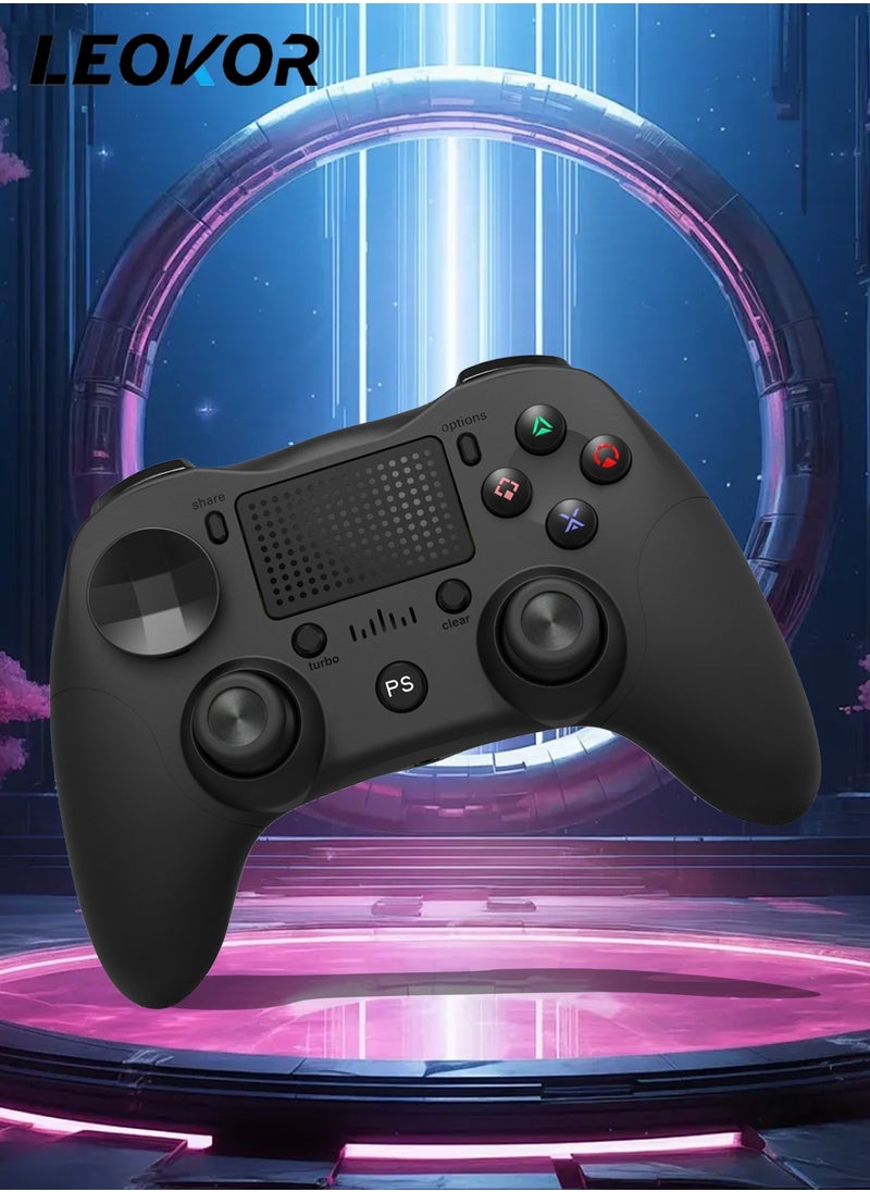 LEOKOR - PS4 Gamepad Handle Wireless Bluetooth,Wired Host Accessories,Compatible with PS3,PS4/Pro/Slim,PC,Windows,Android Phone - Image 1