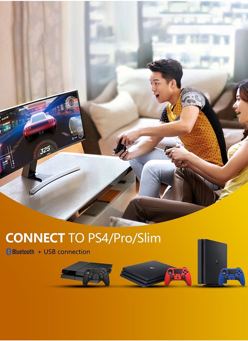 LEOKOR - PS4 Gamepad Handle Wireless Bluetooth,Wired Host Accessories,Compatible with PS3,PS4/Pro/Slim,PC,Windows,Android Phone - Image 1