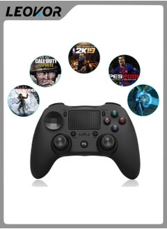 ليوكور مقبض لوحة ألعاب PS4 لاسلكي مزود بتقنية البلوتوث، ملحقات مضيفة سلكية، متوافق مع PS3، PS4/Pro/Slim، الكمبيوتر الشخصي، Windows، هاتف Android  - Image 5