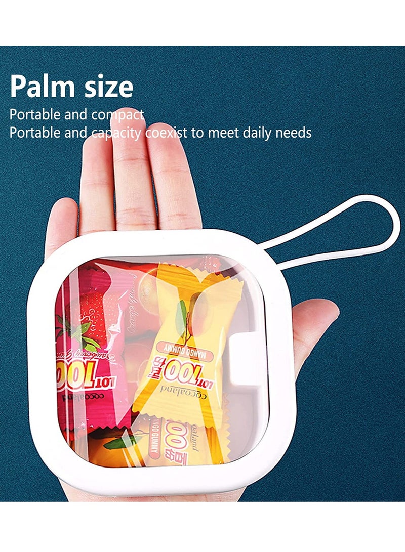 2Pcs Hair Tie Organizer Portable Travel Earphone Hairpin Holder Multi-functional Cotton Swab Box Storage Box Hair Accessory Storage Hung Hairpin Small Article Organizer on Desktop - Image 4