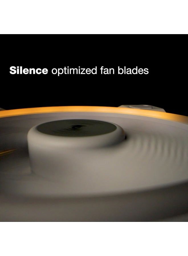 be quiet! Light Wings White 140mm PWM high-Speed Triple Pack, Premium ARGB Cooling Fan, 4-Pin - BL103 - Image 4