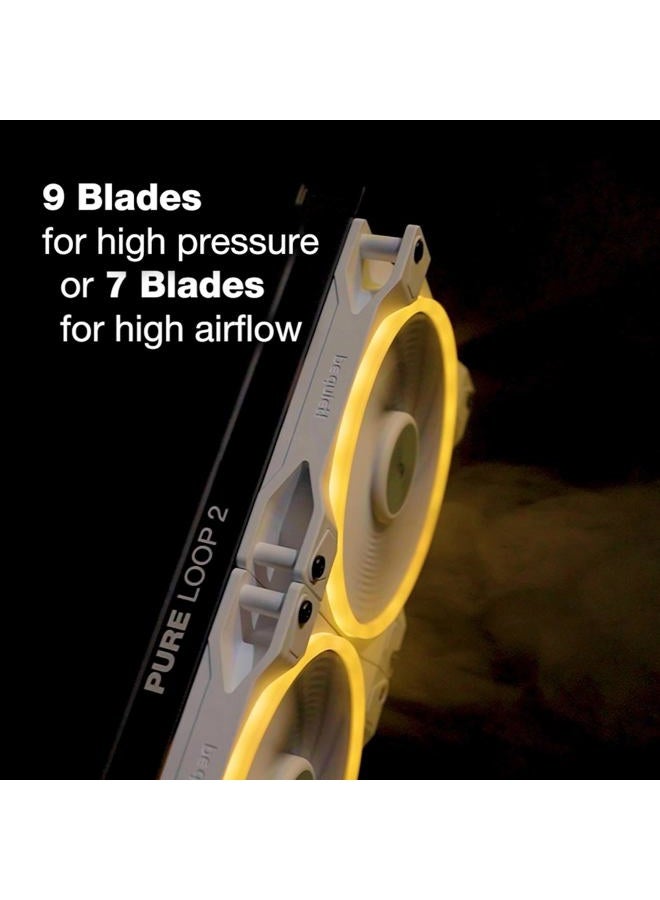 be quiet! Light Wings White 140mm PWM high-Speed Triple Pack, Premium ARGB Cooling Fan, 4-Pin - BL103 - Image 5