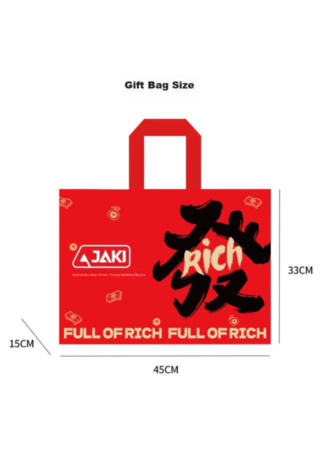 Jaki Building Blocks New Year Gift Bag 450x330x150mm - Free Gift, While Supplies Last