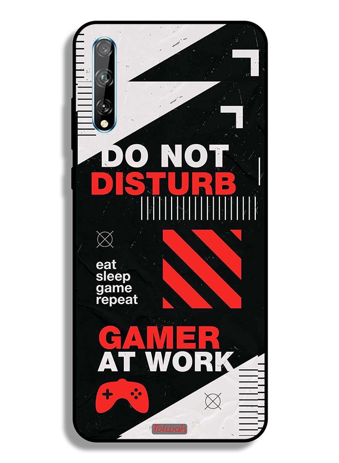 Tolwak Huawei P Smart S Protective Case Cover Do Not Disturb Gamer At Work - Image 2