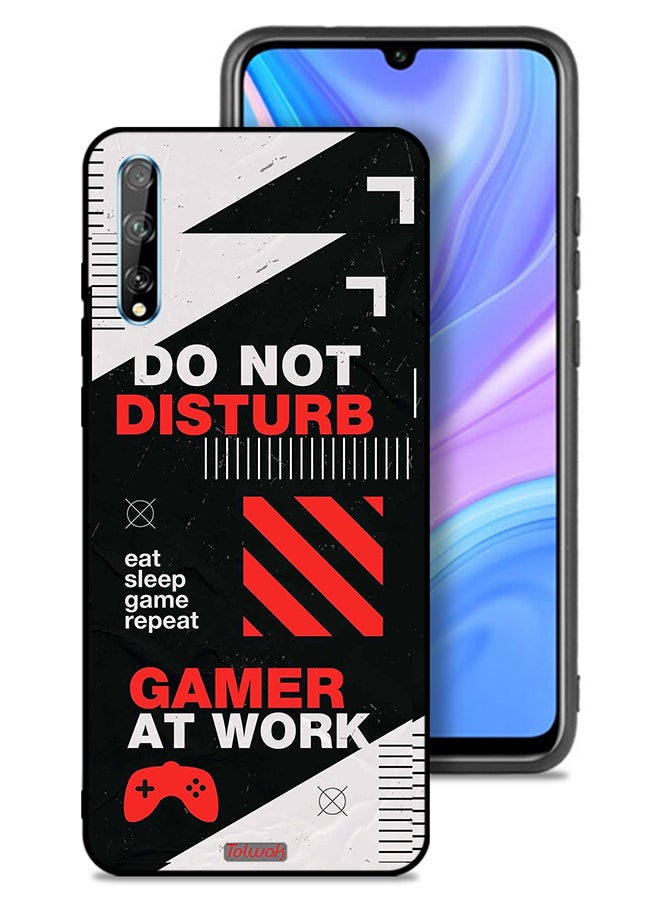 Tolwak Huawei P Smart S Protective Case Cover Do Not Disturb Gamer At Work - Image 1