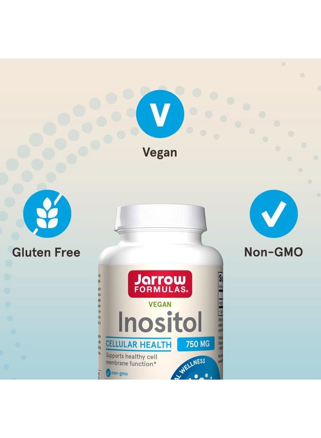 jarrow formulas Inositol 750 mg, Dietary Supplement, Liver Support for Cellular Health and General Wellness, 100 Veggie Capsules, Up to a 100 Day Supply - Image 5