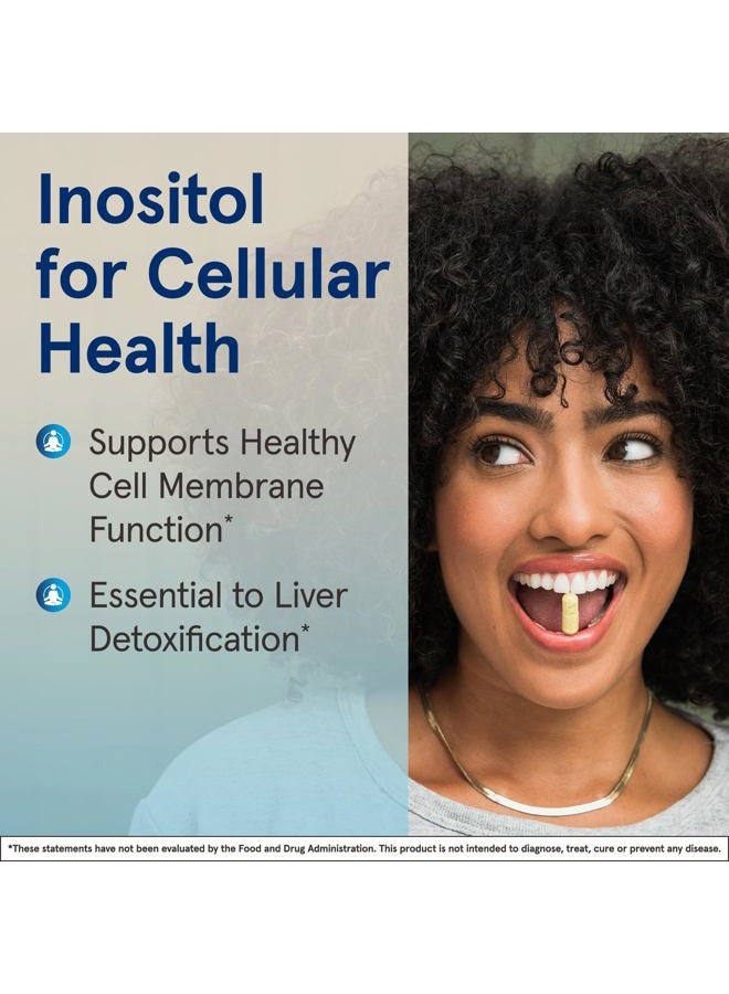 jarrow formulas Inositol 750 mg, Dietary Supplement, Liver Support for Cellular Health and General Wellness, 100 Veggie Capsules, Up to a 100 Day Supply - Image 4