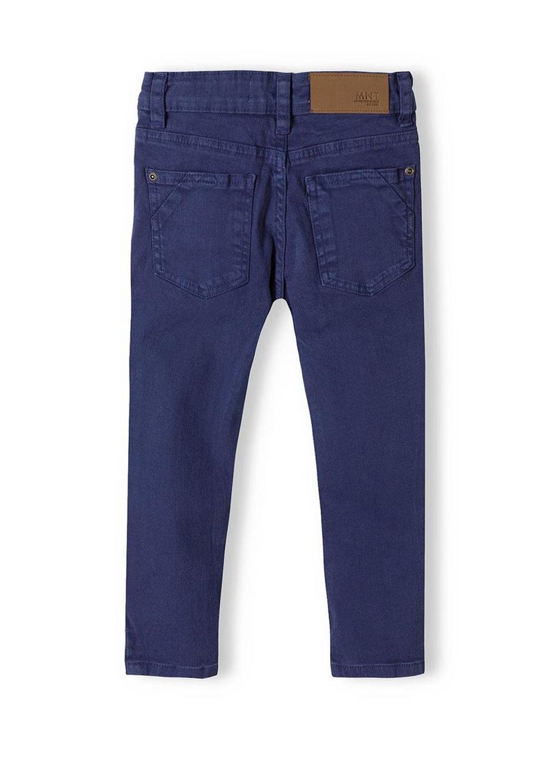 MINOTI Kids' Twill Trousers with Turned-Up Cuffs and Classic Fit - Image 3