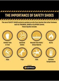 ABBASALI Steel Toe Light Weight Safety Shoes for Men - Slip Resistant, Comfortable & Antistatic Shoes  - Image 2