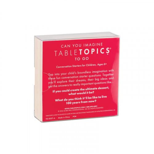 TableTopics Can You Imagine Questions Cards - 40 Fun Conversation Starter Cards , Fun Question Game - Conversation Cards for Family & Friends, Great for Game Night, Parties & Gatherings - Image 3
