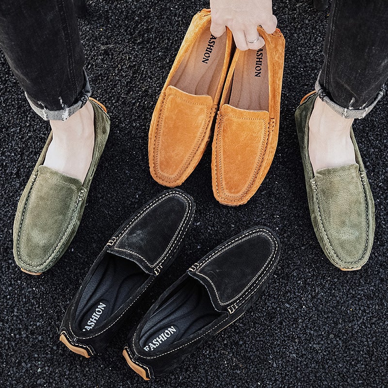 Men'S Genuine Leather Breathable Summer Slip-On Casual Large Size Loafers, Popular Style - Image 3