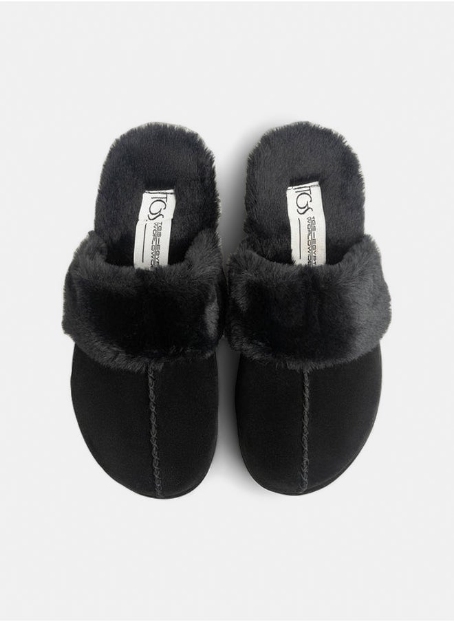 TGS - Platform Fur Clogs - Image 1