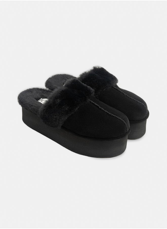TGS - Platform Fur Clogs - Image 1