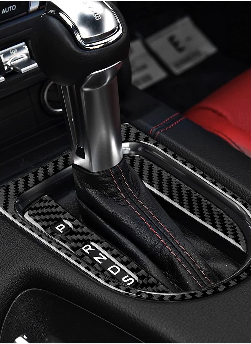 SYOSI - Carbon Fiber Car Shift Panel for Ford Mustang GT 2021 2020 2019 2018 2017 2016 2015, Car Interior Modification Accessories Decorative Sticker, Frame Cover Interior Sticker Decal - Image 1