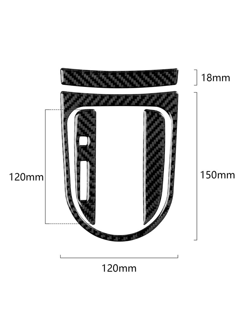 SYOSI - Carbon Fiber Car Shift Panel for Ford Mustang GT 2021 2020 2019 2018 2017 2016 2015, Car Interior Modification Accessories Decorative Sticker, Frame Cover Interior Sticker Decal - Image 1