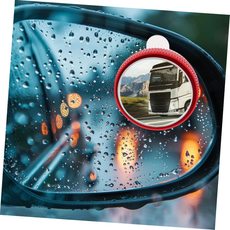 Red Blind Spot Mirror For Car Side View With ABS Sucker Automotive Glass Lens - Image 4