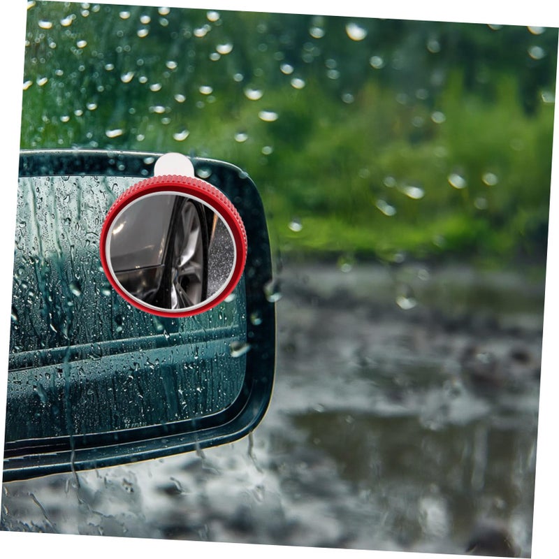 Red Blind Spot Mirror For Car Side View With ABS Sucker Automotive Glass Lens - Image 3