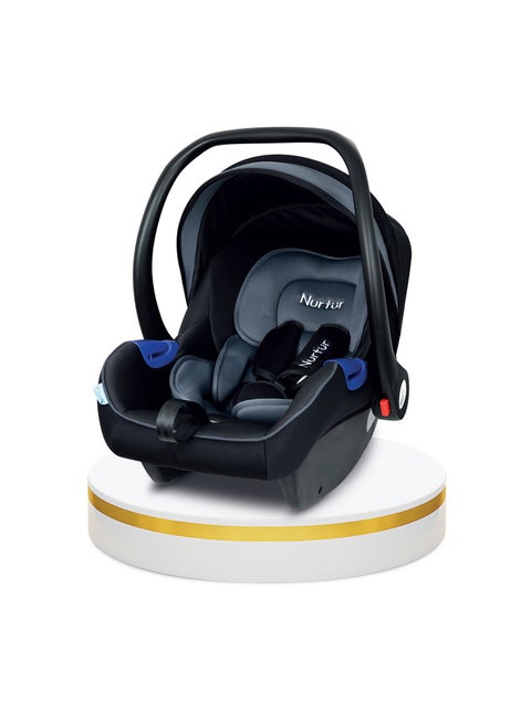 حمالة أطفال نيمو - مظلة ومقبض قابل للتعديل - حماية إضافية - حزام أمان ثلاثي النقاط - مناسبة من 0 إلى 12 شهرًا، حتى 13 كجم، رمادي متعدد