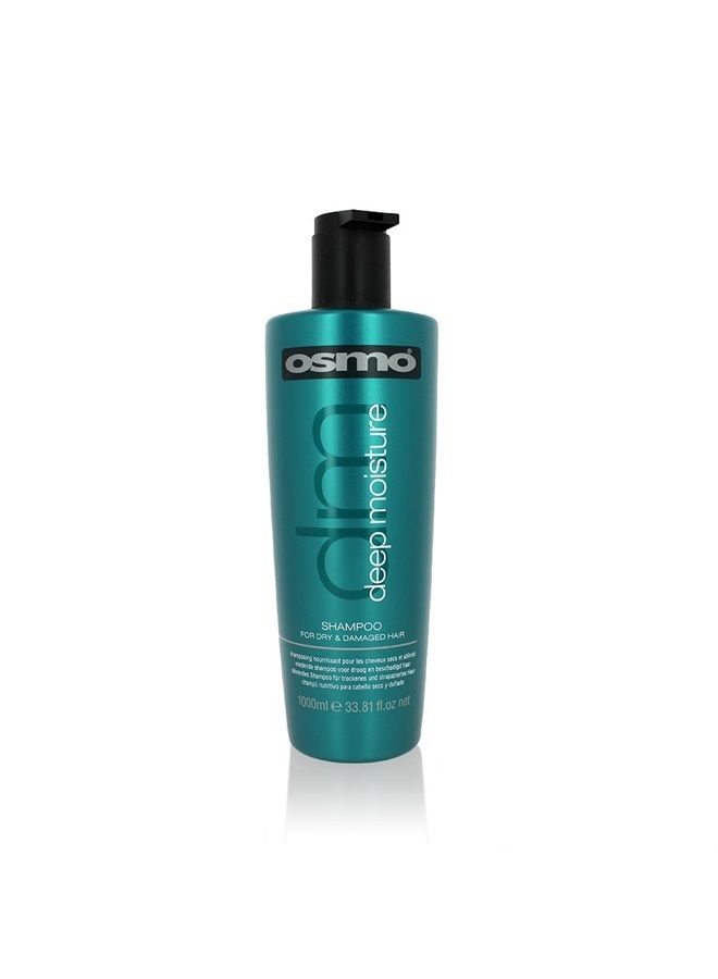 Osmo Deep Moisture Shampoo, Dry and Damaged Hair Formula, Large 1000ml (33.8 fl oz) - Image 2