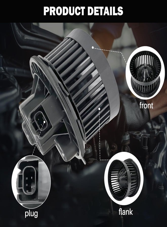 Aspligo AC Heater Blower Motor Fan Fit for Cadillac Escalade for Chevrolet Silverado 1500 2500 3500 Tahoe for GMC Sierra 1500 2500 3500 Yukon 52400424, 52484829, 89019321, GM3126102 - Image 3