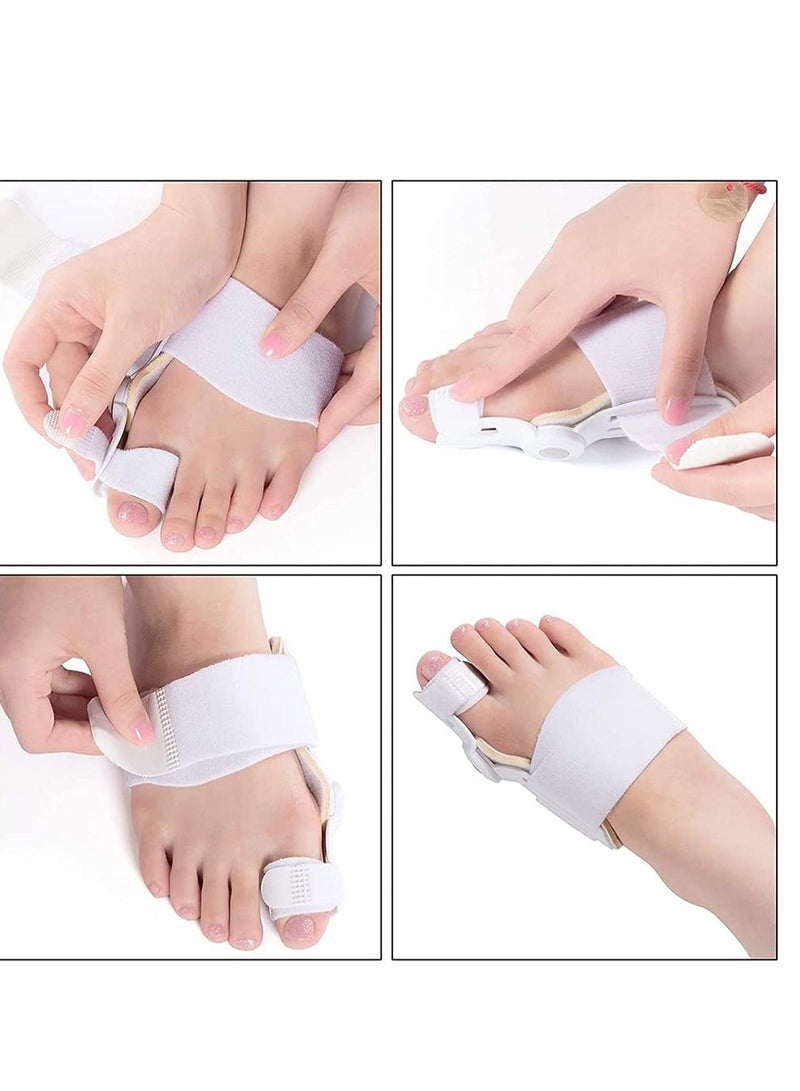 Bunion Toes Corrector Orthotics Feet Bone Thumb Adjuster Correction Straighter Splint White - Image 1
