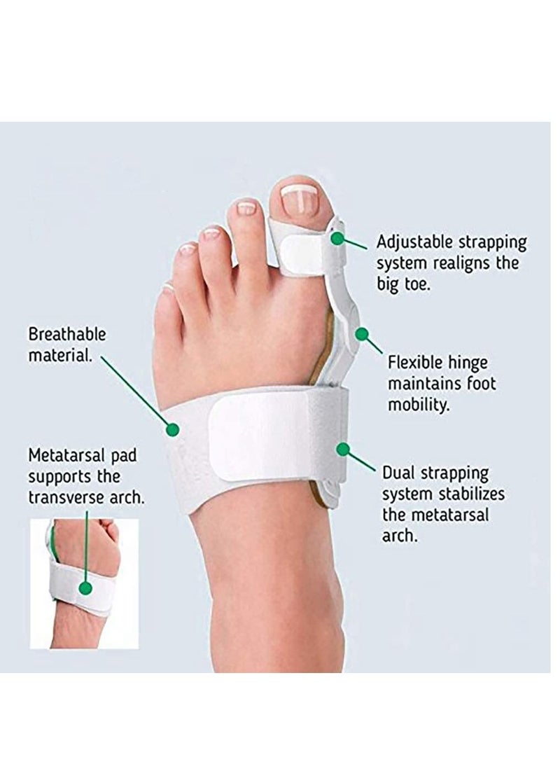 Bunion Toes Corrector Orthotics Feet Bone Thumb Adjuster Correction Straighter Splint White - Image 4