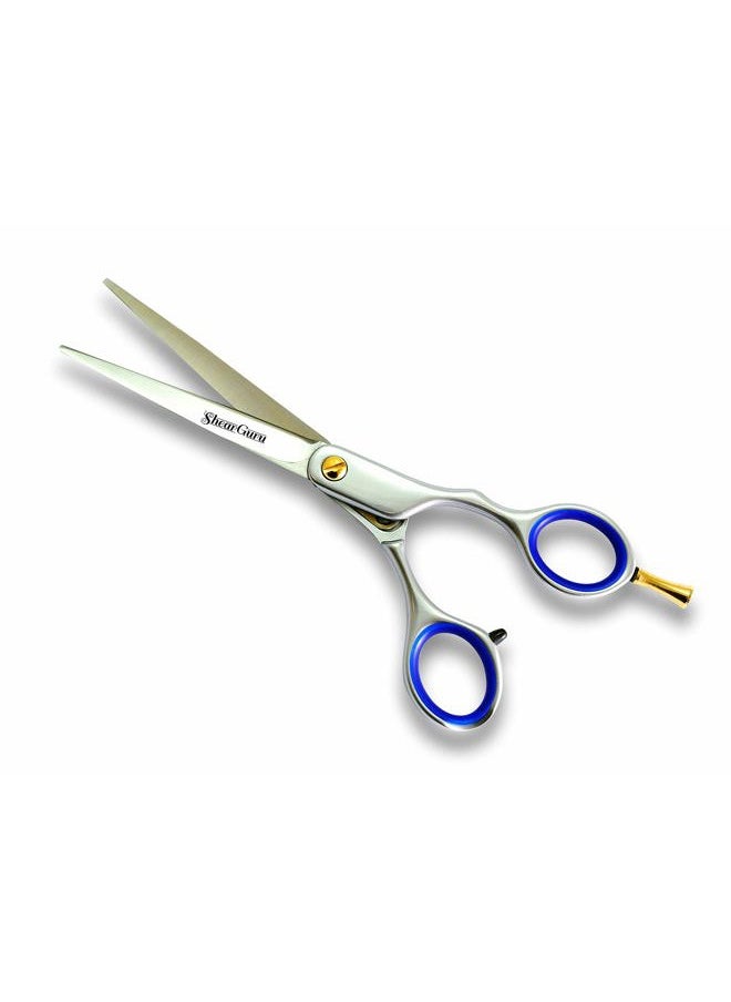 ShearGuru - Professional Barber Scissor Hair Cutting Set - 1 Straight Edge Hair Scissor, Shears, By ShearGuru (5.5) - Image 1