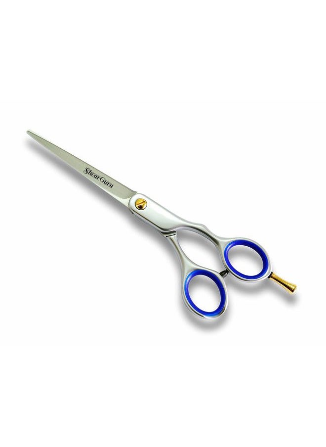 ShearGuru - Professional Barber Scissor Hair Cutting Set - 1 Straight Edge Hair Scissor, Shears, By ShearGuru (5.5) - Image 1