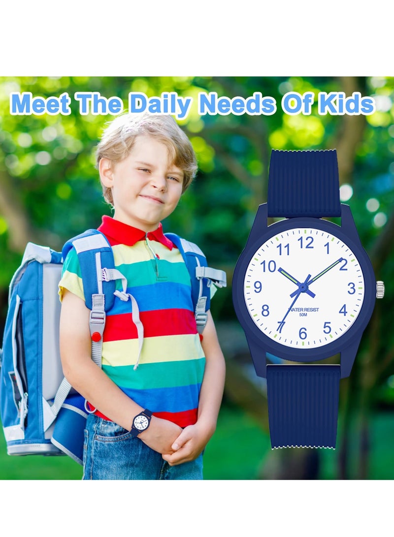 Sanda Kids Analog Watches for Girls Boys Watches with Soft Band Learning Time 50M Waterproof Children Watch Easy to Read for Ages 4-12 Kids Gift - Image 4