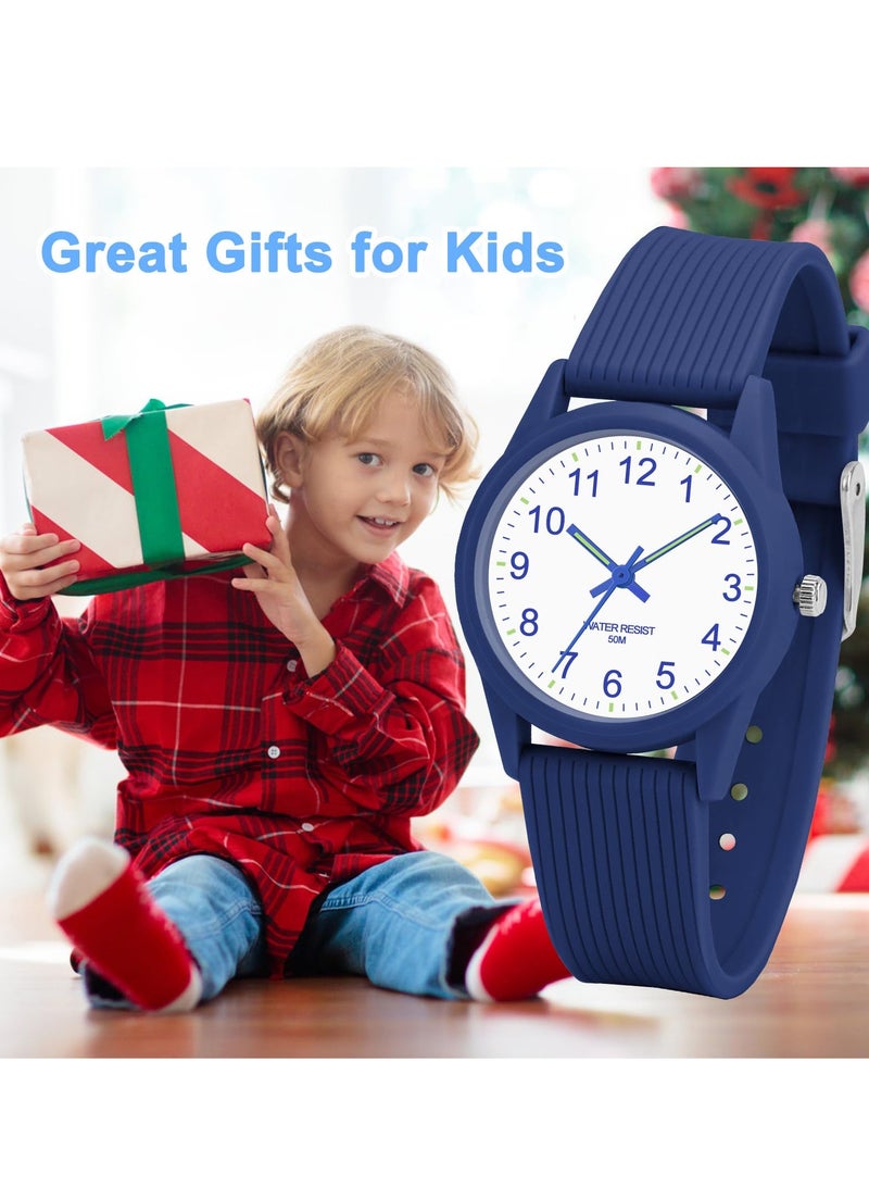 Sanda Kids Analog Watches for Girls Boys Watches with Soft Band Learning Time 50M Waterproof Children Watch Easy to Read for Ages 4-12 Kids Gift - Image 5