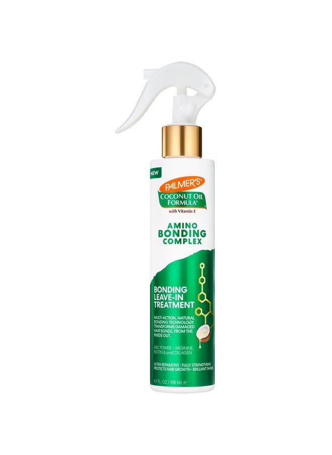 PALMER'S Palmer's Amino Bonding Complex Hair Treatment, Leave-In Conditioner Spray with Coconut Oil & Vitamin E, Heat Protectant, Anti Frizz, Strengthens & Protects Hair Growth, All Hair Types, 6.7 fl. oz  - Image 1