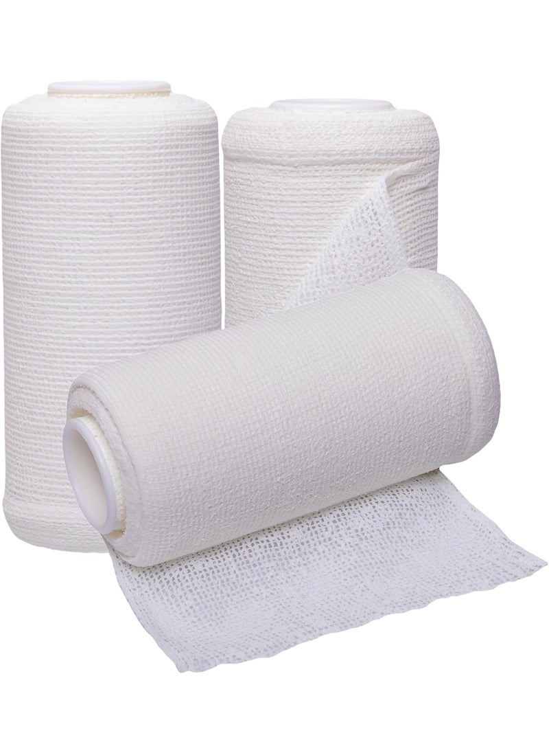 Vakly 4 Unna Boot Bandage Gauze Dressing with Zinc Oxide 4 x 10 Yards Provides Customized Compression  Self Adhesive Cover Wrap 3 of Each Individually Packaged  Vakly 1st Aid Kit Guide  - Image 3