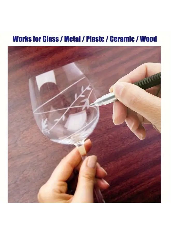 2pcs Hard Alloy Engraving Pen For Glass Ceramics And Metals Carving Tool - Image 4