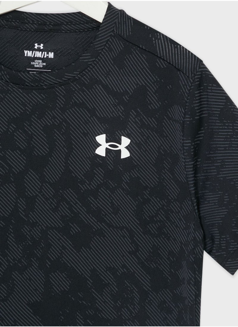 UNDER ARMOUR - Boys' Tech Vent Geode T-Shirt - Image 1