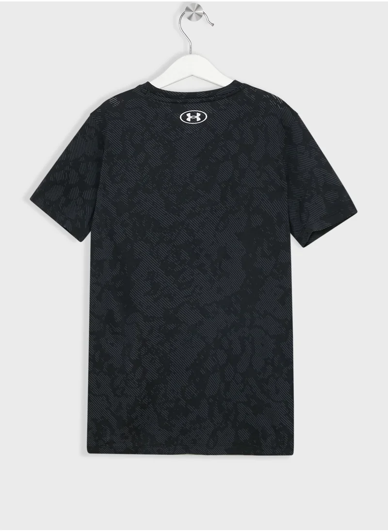 UNDER ARMOUR Boys' Tech Vent Geode T-Shirt