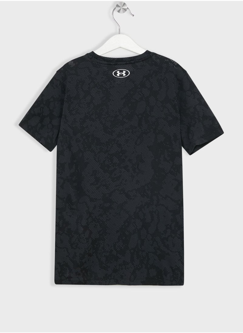 UNDER ARMOUR - Boys' Tech Vent Geode T-Shirt - Image 1