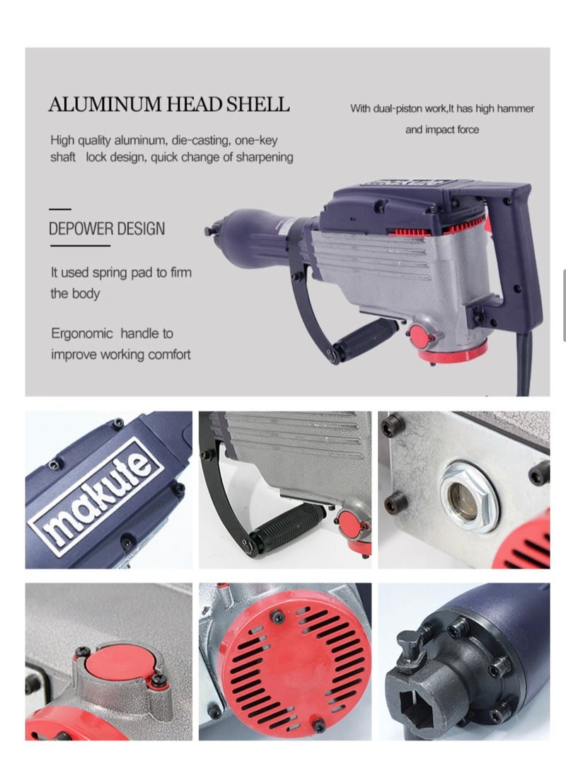 High Quality Power Tools 65 Electric Demolition Hammer 2200W