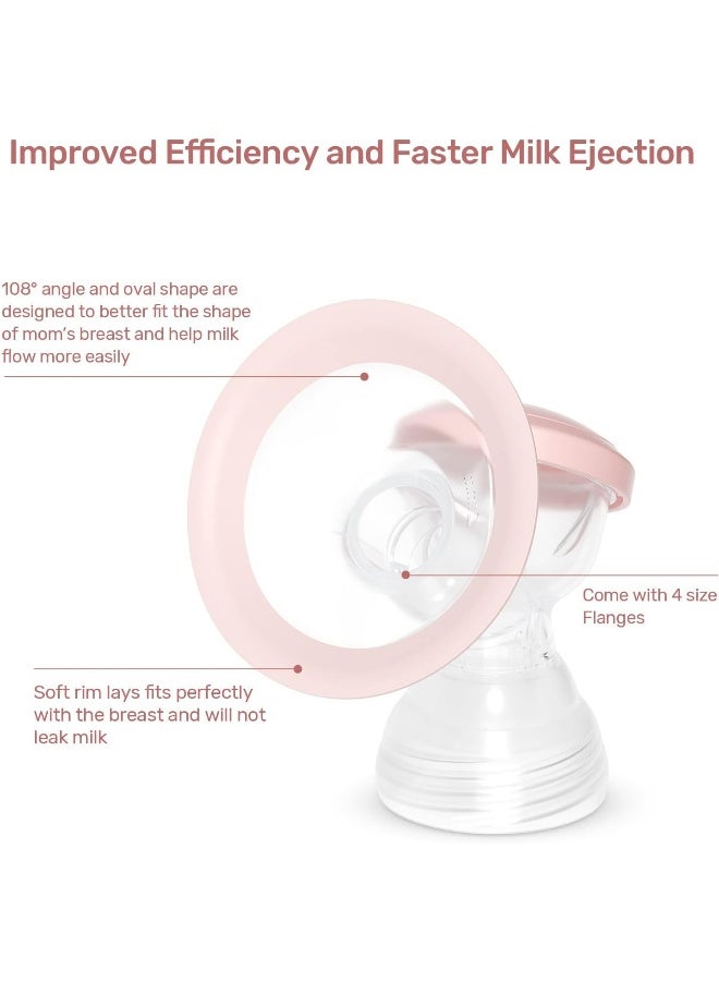 NCVI فلنجات استبدال NCVI 21 مم متوافقة مع 8780/8782/8100/8102، ملحقات مضخة الثدي، خالية من BPA - Image 4