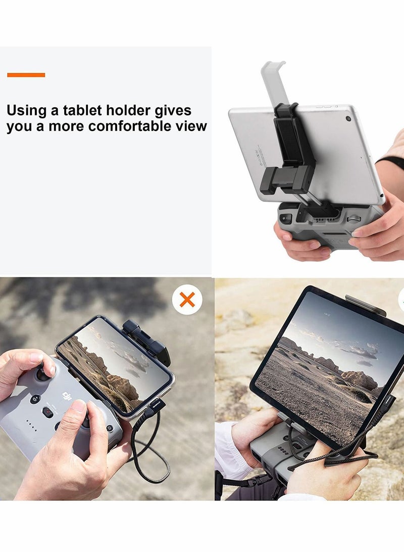 Y&D Tablet Extended Bracket Holder for DJI Mini 2/Air 2S/Mavic 3/Air 2 Adjustable iPad Moun Drones, Control Clip Accessories - Image 2