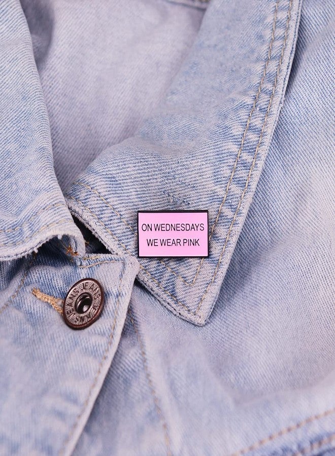 GuDeKe Mean Girls On Wednesdays We Wear Pink Pins Enamel Lapel Movie Bridesmaid Gift (1 Pack) - Image 3