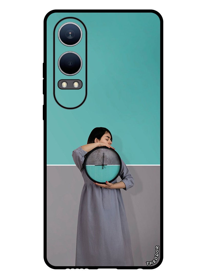 Theodor Protective Case Anti Scratch Shock Proof Bumper Cover For OnePlus Nord CE4 Lite girl_clock_wall - Image 1
