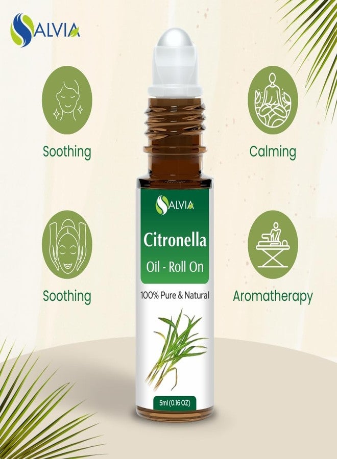 Salvia Pure & Natural Citronella Essential oil Roll on - 5ml pack of 2 - Image 3