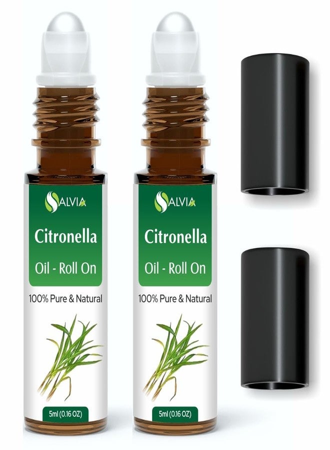 Salvia Pure & Natural Citronella Essential oil Roll on - 5ml pack of 2 - Image 1