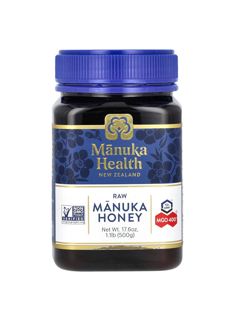 Raw Manuka Honey, UMF 13+, MGO 400+, 17.6 oz (500 g)