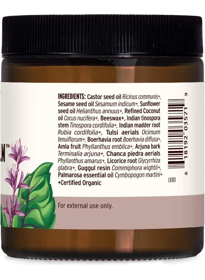 Banyan Botanicals Banyan Botanicals Breast Care Balm – Organic Herbal Salve with Tulsi & Palmarosa – for Lymph Massage & Breast Health – Promotes Healthy Circulation – 4 oz – Non GMO Sustainably Sourced Petroleum Free - Image 3