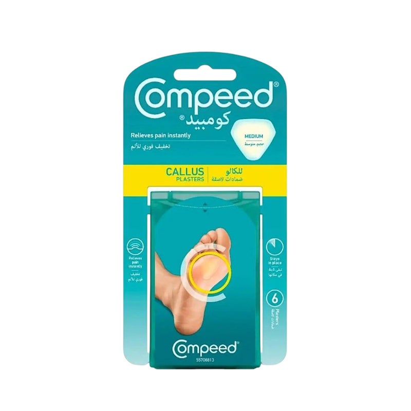 لاصقات Compeed لعلاج الكالو – حجم متوسط – عبوة 6 قطع